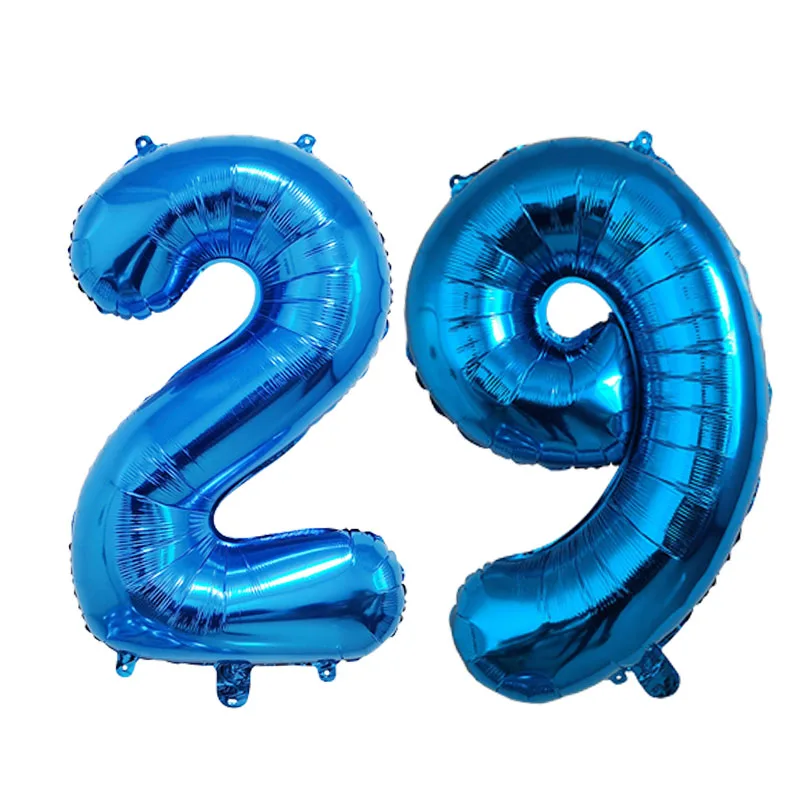 32inch 1Pcs Foil Balloon Number 0 1 2 3 4 5 6 7 8 9 Boys Girls