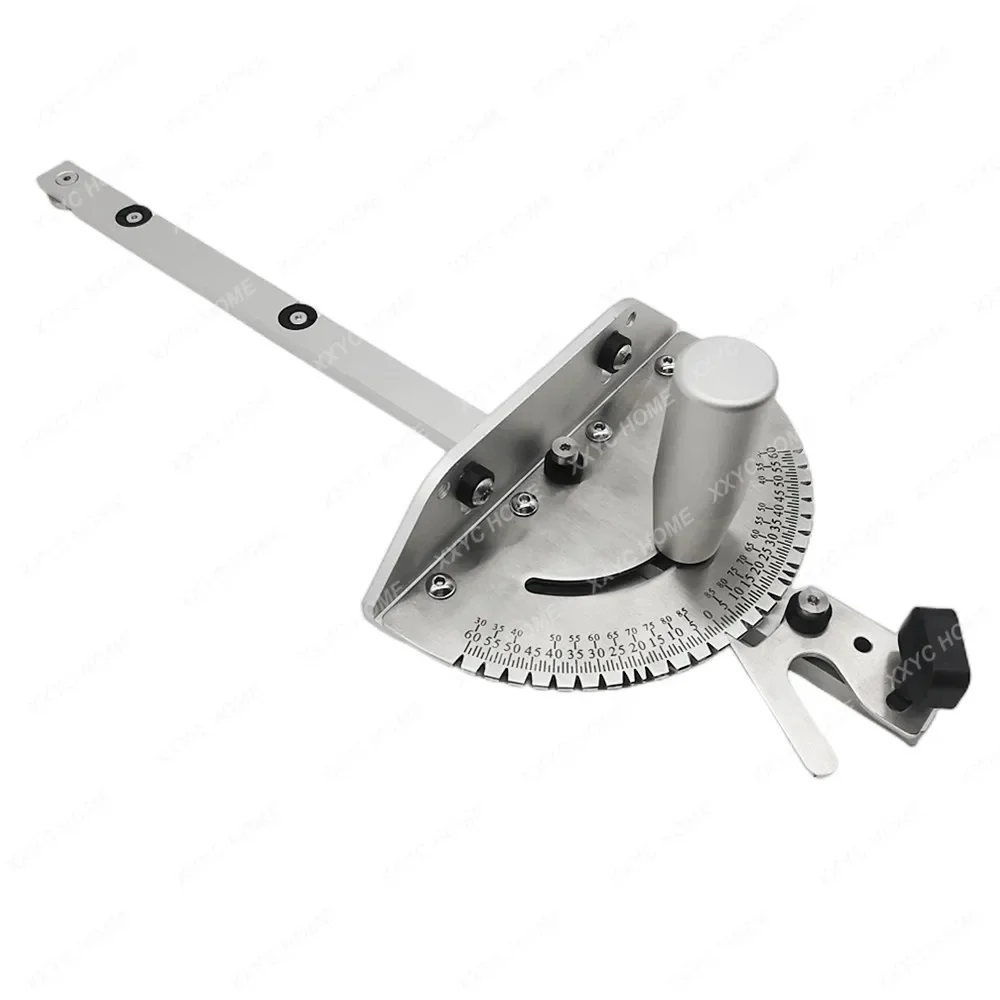 Universal Table Saw Miter Gauge Assembly / Aluminum Alloy Precision Miter Gauge with 27 Angle Stops for Woodworking Tools