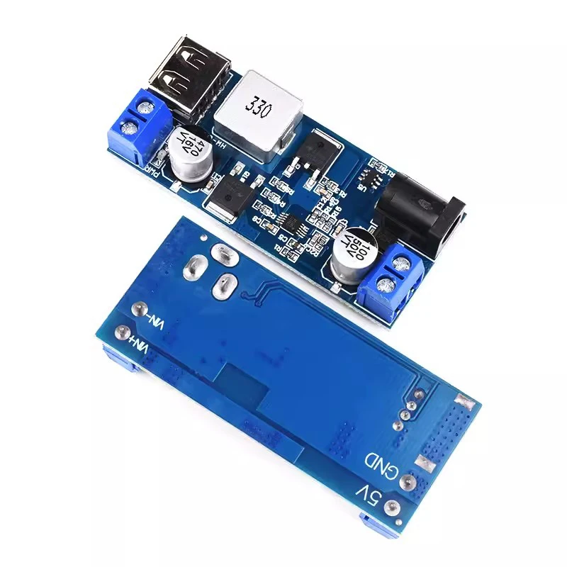 DC-DC 24V/12V To 5V 5A Step Down Power Supply PLL Converter Replace LM2596S Adjustable USB Step-down Charging Module For Phone