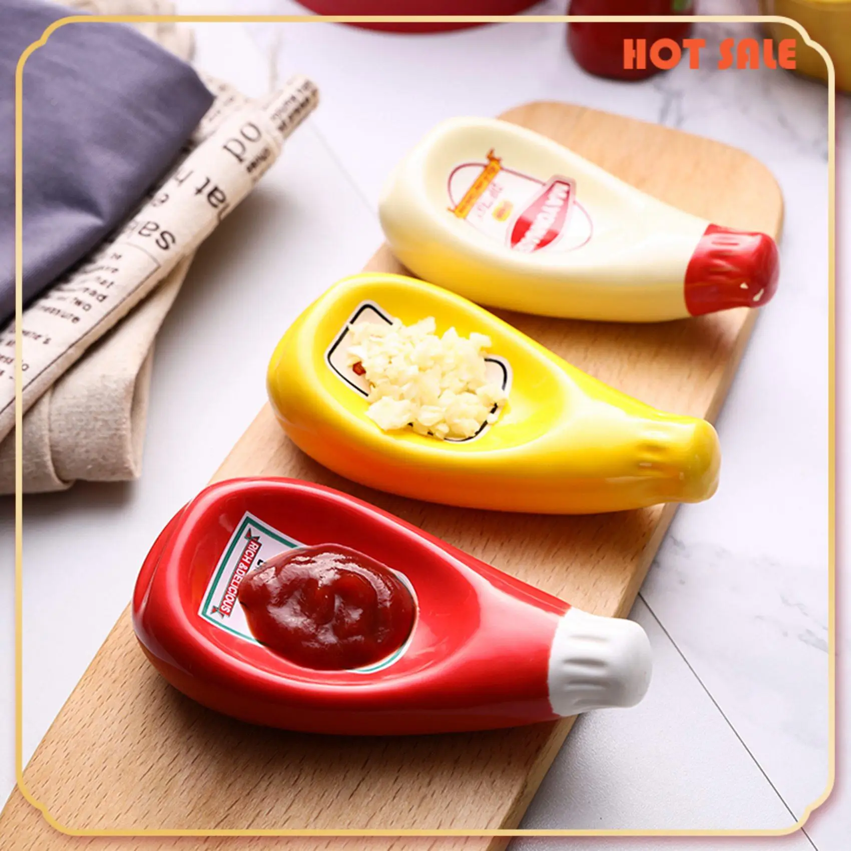 

ABFA 3 шт. экструдированное блюдо в форме бутылки с томатным соусом, тарелка для соевого соуса, кетчуп, майонез, блюдо для приправ с горчицей