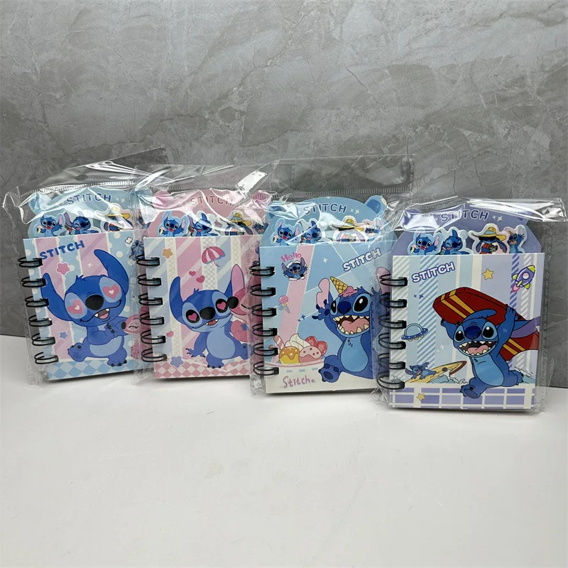 4-20pcs New Stitch Cartoon Separated Page Coil Notebook Color Notebook Stitch Student Supplies Wholesale