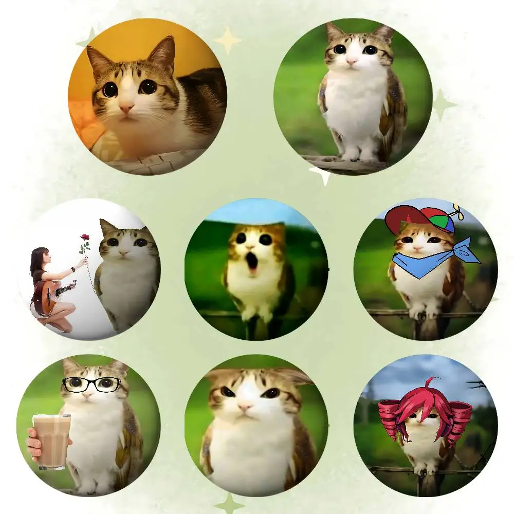 Cute Meowl Meme Kawaii Badge Pins For Friend, Backpack, Clothing, Collectible Accessories, Jewelry Gift