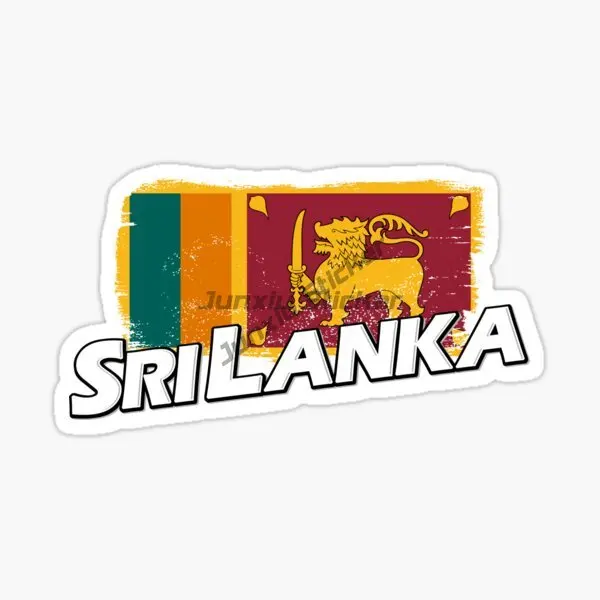 

Sri Lanka Flag Car Stickers for Car Bicycle Helmet Window Wall Decoration Accessories