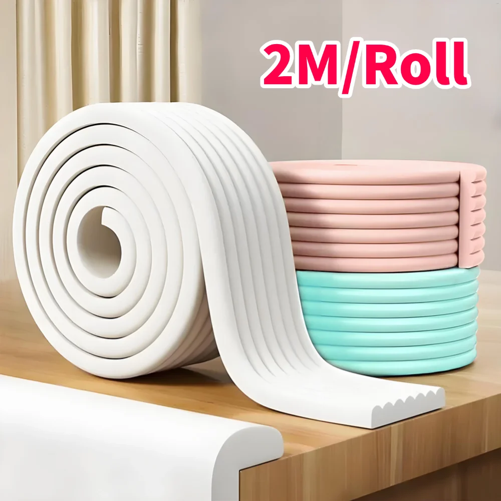 2M Safety Protection Strip Table Desk Edge Guard Strip Corner Protector Furniture Corners Children Safety Foam Protection