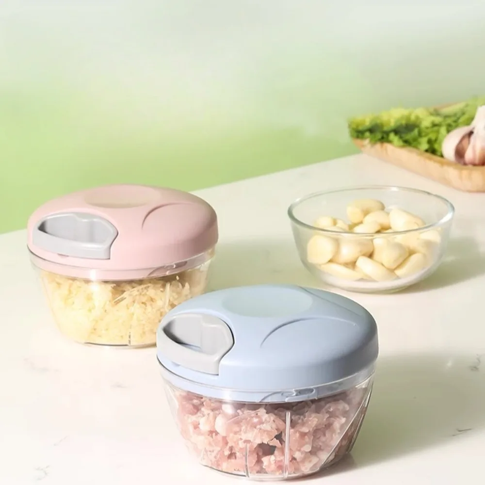 Manual Processor 500ml-Food Cutter with 3 Blades