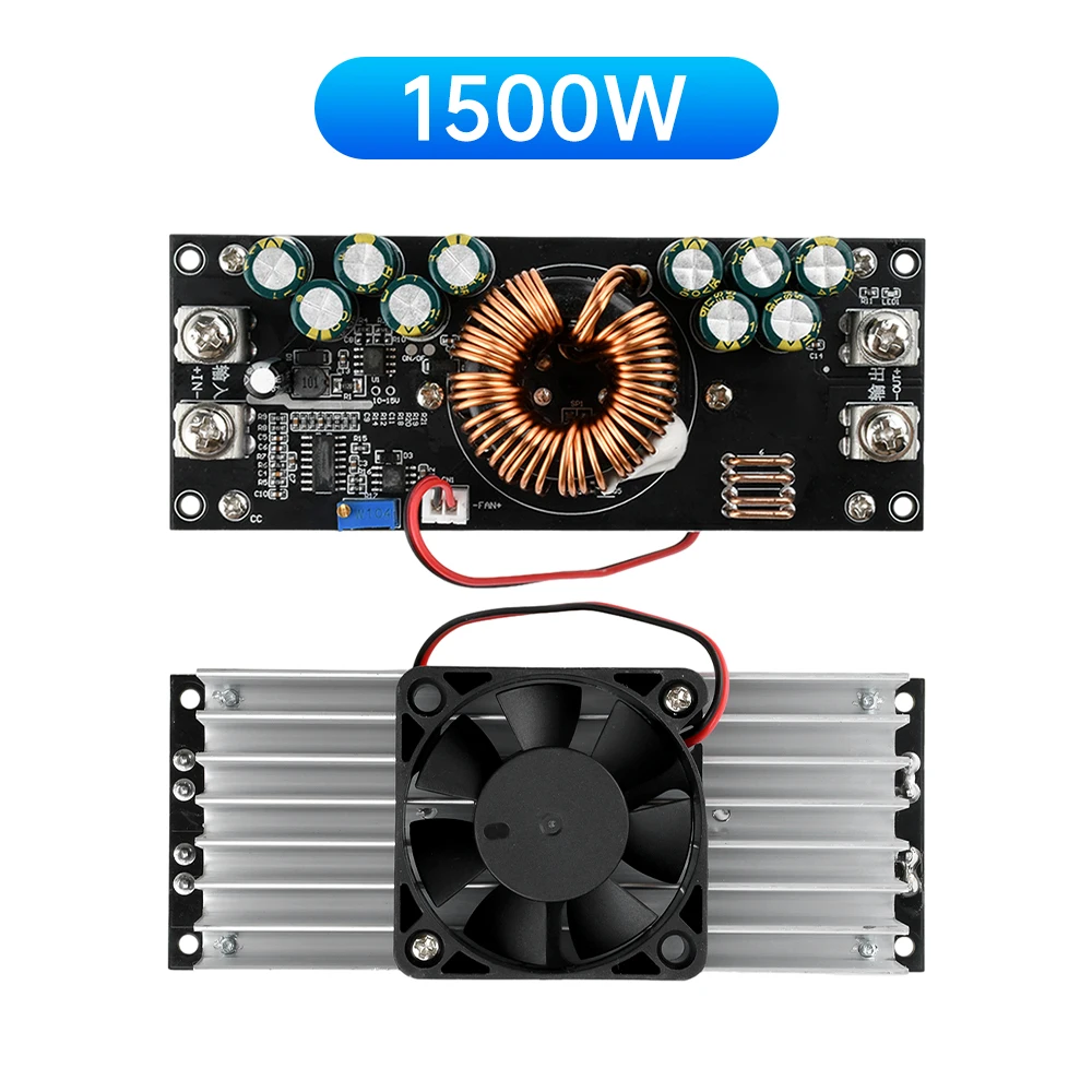 1500W DC-DC Step-Down Module Adjustable Step-Down Power Supply Module DC15V-90V to DC2.5V-72V 50A Constant Voltage Power Module