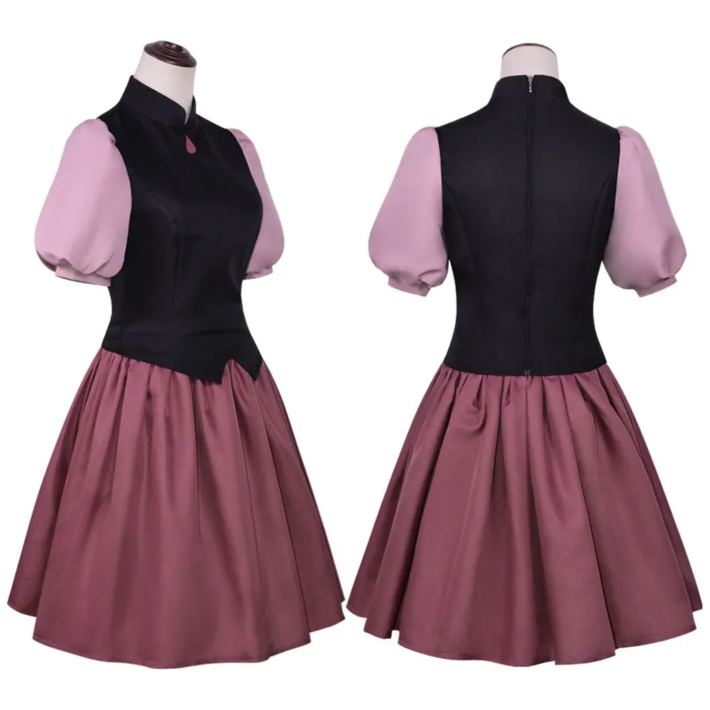 Anime Amity Cosplay Costume Women Outfits Princess Dress Custom Made Elegant Halloween Carnival Dress Stitching Color Top+Skirt