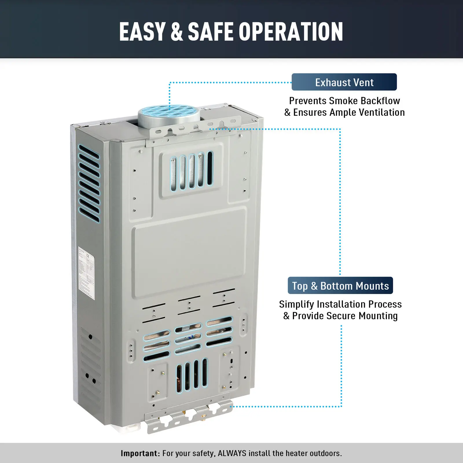 ホット販売高品質 10L 12L 16L 18L インスタントシャワーガス給湯器タンクレスガス間欠泉給湯器