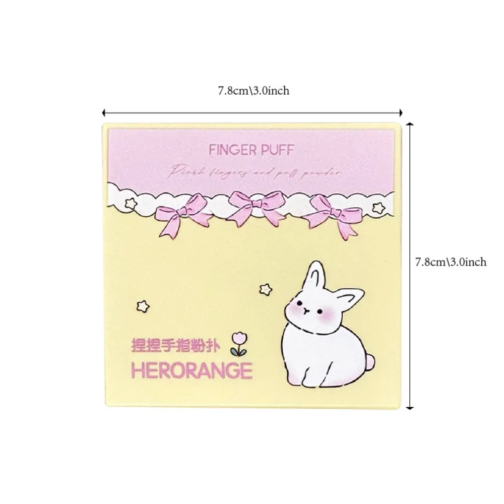 Mini éponge de pouce bouffante de poudre, correcteur de crème, bouffantes de poudre, fond de teint professionnel pour les doigts, outils cosmétiques, 5 pièces/boîte