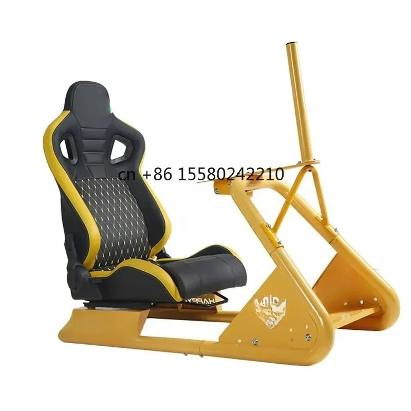 Custom Racing Wheel Stand Frame Steering Simulator Cockpit Super Driving Gaming Simulator Cockpit with Real Racing Chair