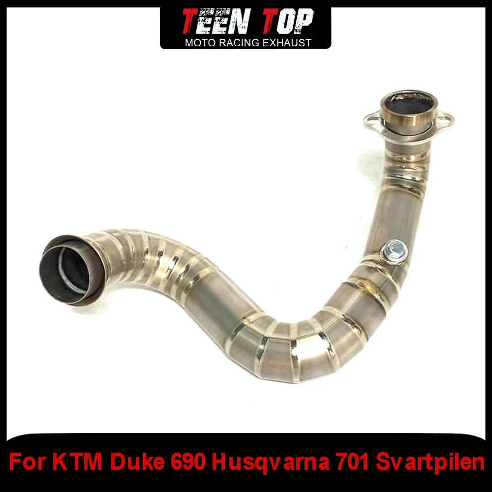 

Motorcycle Exhaust Escape Accessories For KTM Duke 690 Exhaust Header Connect Tube For Husqvarna 701 Svartpilen 2019-2020