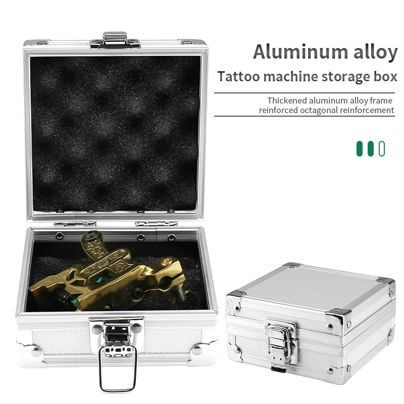 TAIDU aluminum alloy  tattoo machine Toolbox tattoo tools storage box ABS Makeup Suitcase