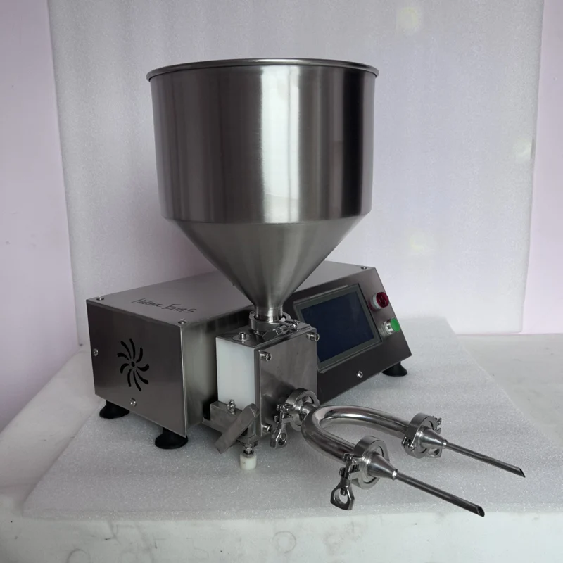 

small portable puff pastry cream filling making machine injecting nozzle changeable cream injector equipment