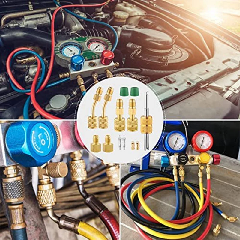 Connecteur de port sous vide de charge pour système CVC, accessoires de mini grotte fendue, R410A, 5 ", 16" femelle à 1 ", 4" mâle