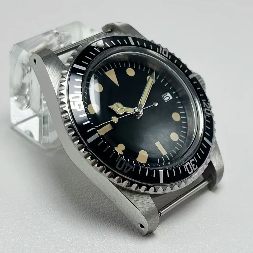 ساعة كاجوال للرجال، ميكانيكية أوتوماتيكية، قرص معقم 39.5 ملم، كريستال أكريليك، هيكل من الفولاذ المقاوم للصدأ، سوار متوهج