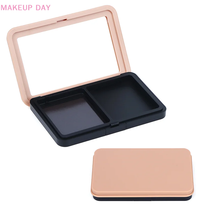 2 Grid Empty Magnetic Cosmetics Palette Eyeshadow Blusher DIY Beauty Makeup Box Glitter Makeup Dispensing Vacia Box