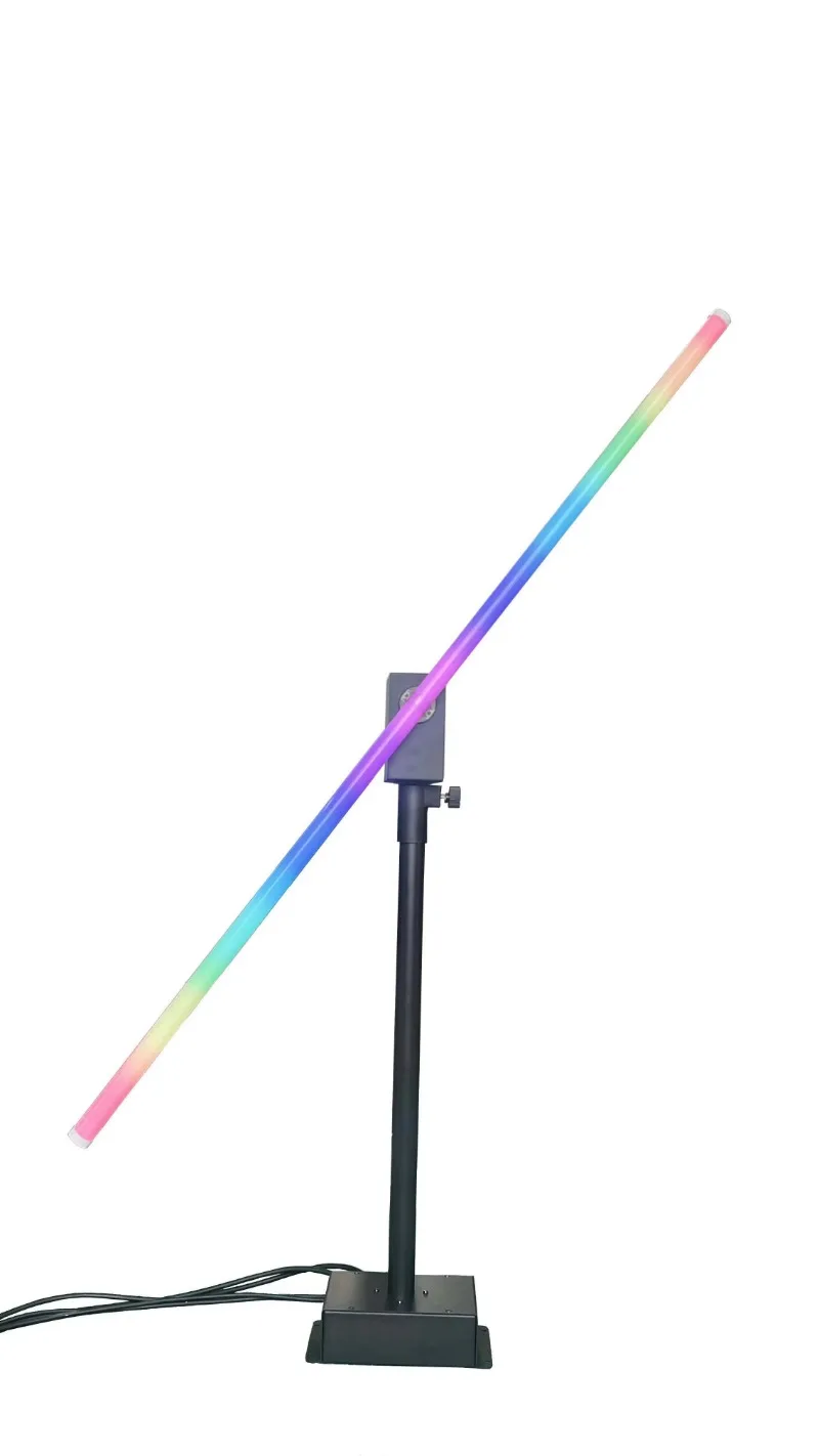 DMX 512 RGB كامل اللون LED 360 تدور أنبوب مصفوفة بكسل دوارة