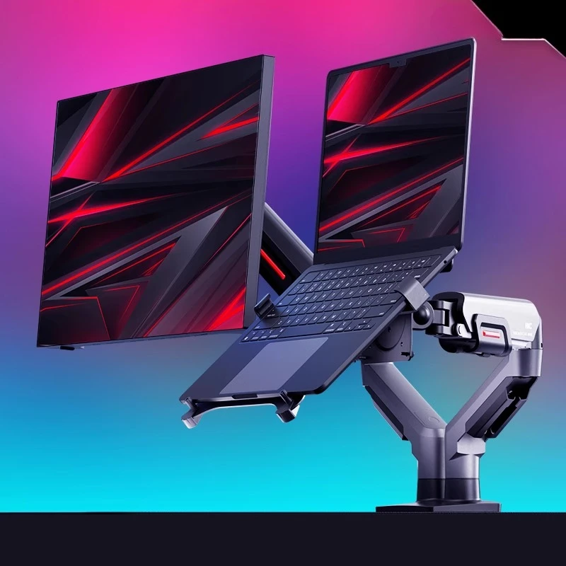 

Dual screen bracket Monitor robotic arm KR51 Notebook tray Secondary screen Computer screen Lifting cantilever