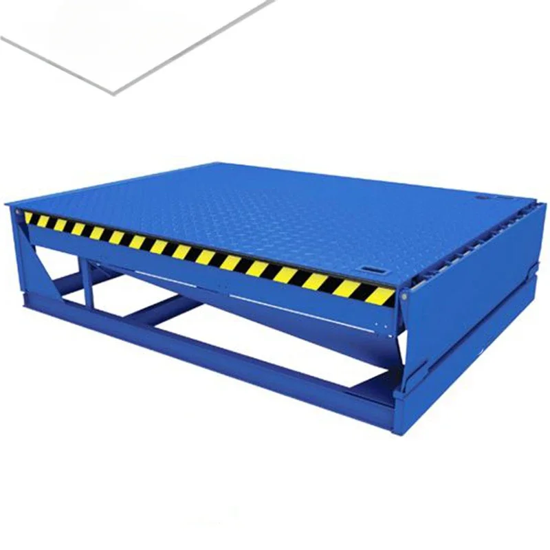 Hydraulic loading and unloading equipment warehouse truck container dock levelers with sectional door & dock seal