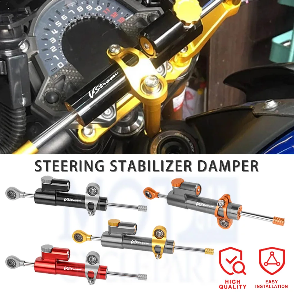 

For SUZUKI V-STROM VSTROM DL650 DL 650 2004-2020 2021 2022 2023 CNC Aluminum Motorcycle Damper Steering Stabilize Safety Control