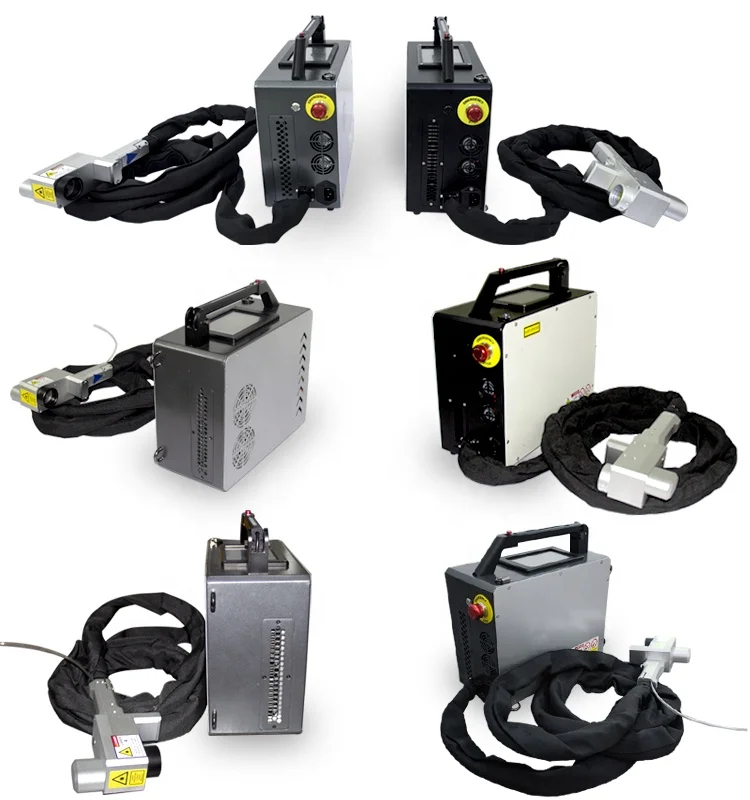 Backpack Laser Cleaning Metal Rust Surface Paint 50W 100W Metal Machine Laser Removal Pulse Cleaning Machine