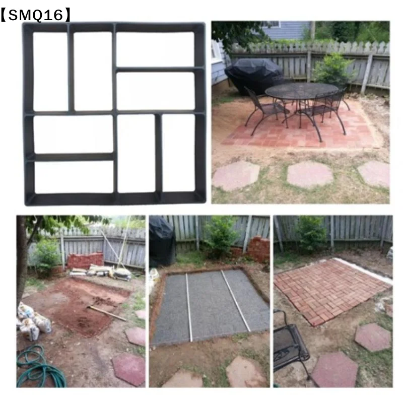 DIY Path Maker Paver Molds Stone Brick Concrete Mold Concrete Walk Garden Path Paving Paver Reusable Patio Molds Paviment【SMQ】