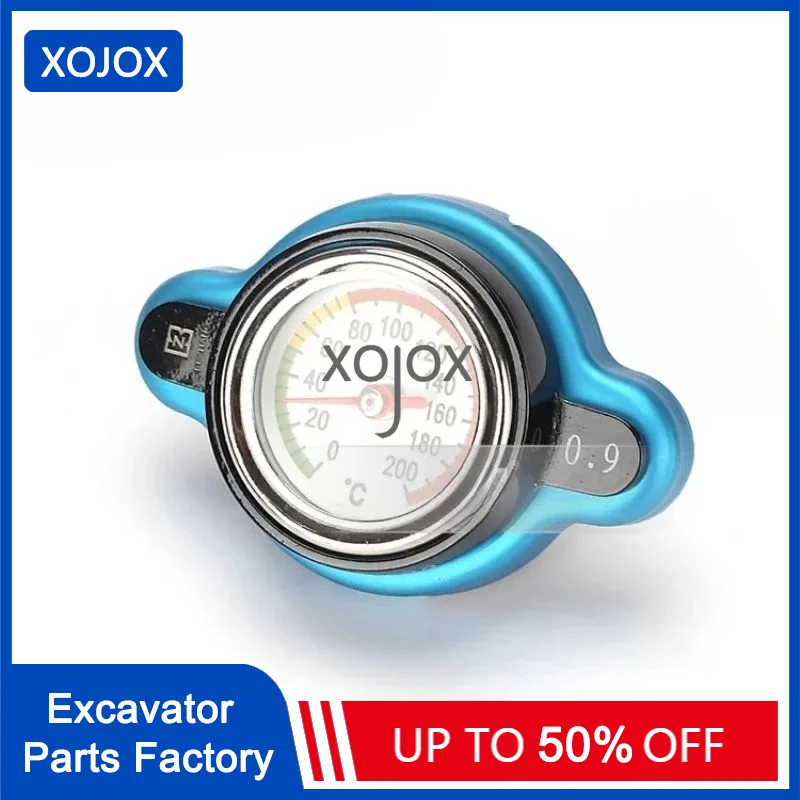 

XOJOX Excavator water tank cover Hitachi Kobelco Yangma Daewoo Doushan Belt water temperature gauge alarm