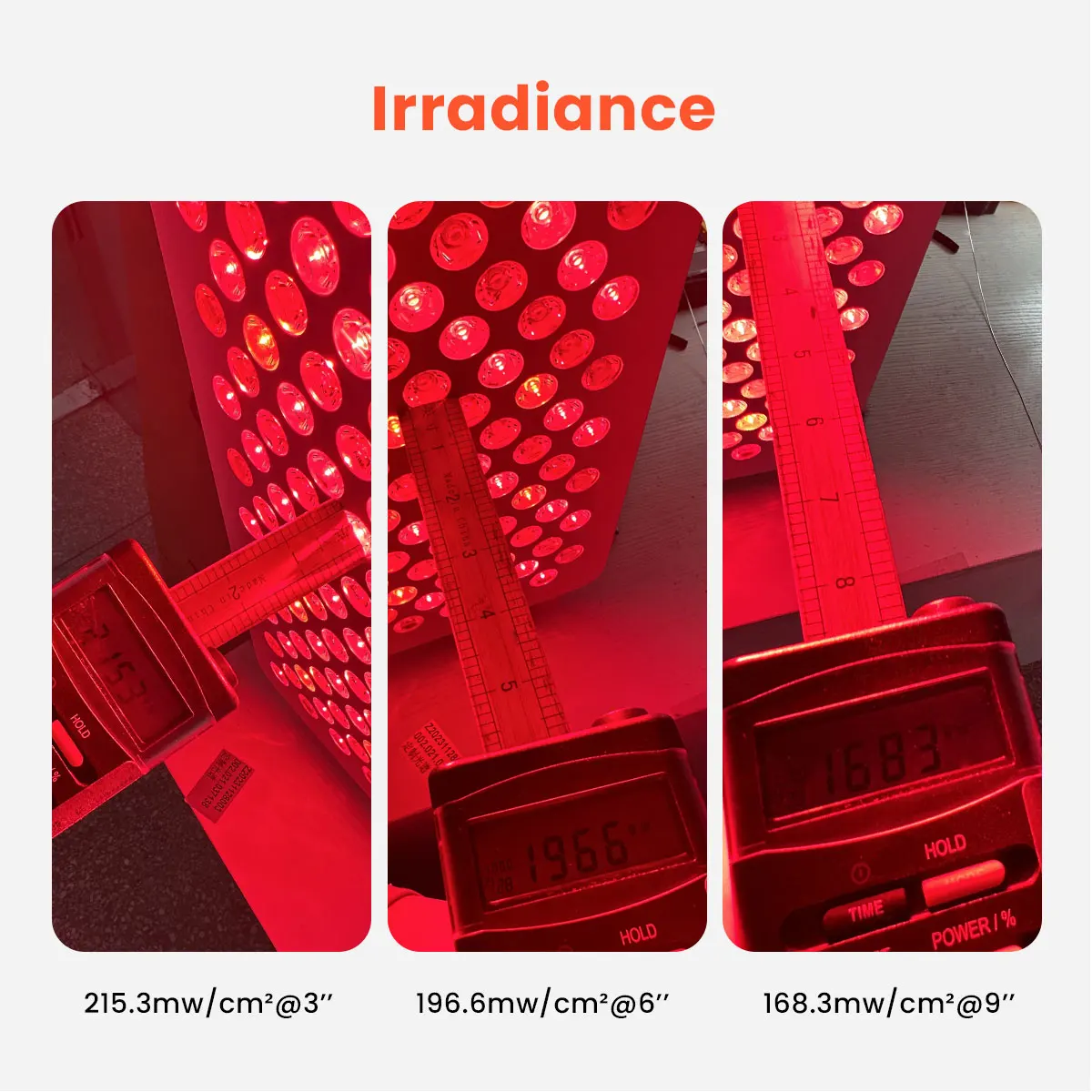 600W Full Body Smart Digital Display Design 630nm 660nm 810nm 830nm 850nm LED Red Light Therapy Panel