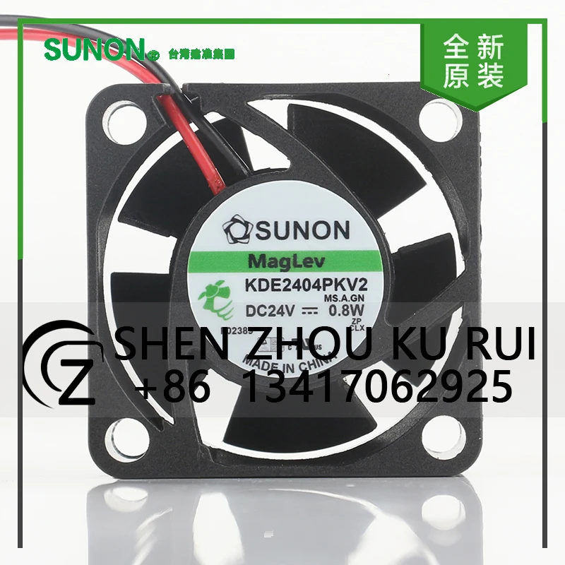 Sunon DC24V 0.8W AC EC 4020 40X40X20MM 4CM Chassis Power Converter Magnetic Suspension 2-wire KDE2404PKV2 Cooling Fan