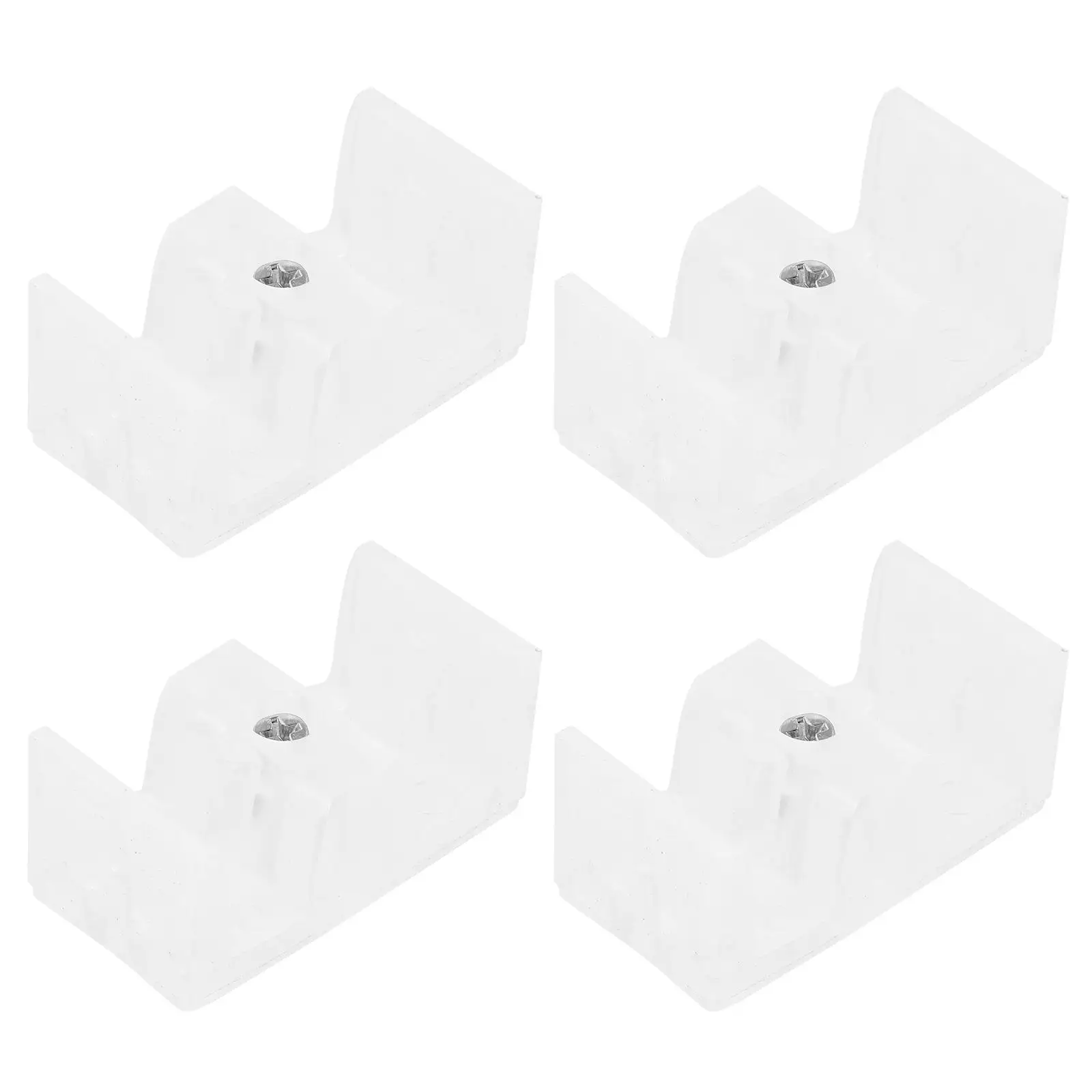 4 Pcs Silicone Anti-collision Block Sliding Door Glass Shower Guide Bottom Blocks Track Parts Silica Gel