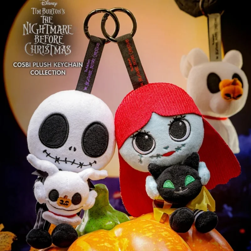 

Hottyos The Nightmare Before Christmas Series Плюшевая подвеска Слепая коробка Jack Sally Zero Oogie Boogie Xmas Friends Подарки на складе