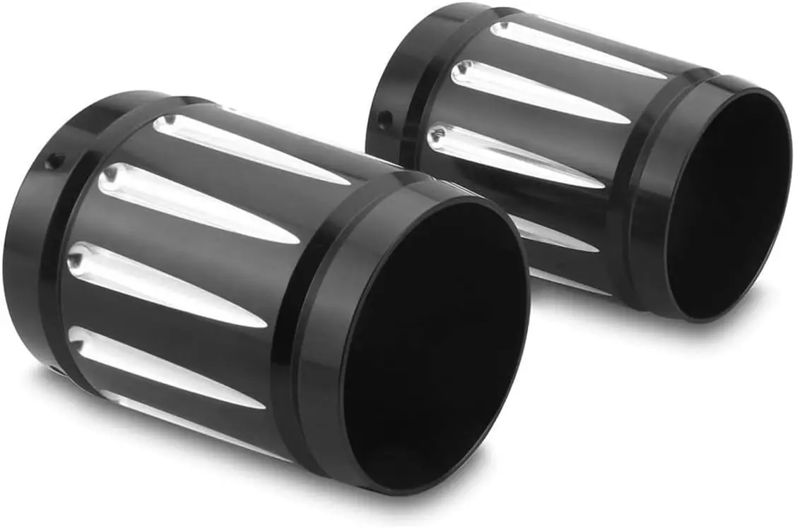 Road King Flhr Street Glide Flhx Road Glide Fltr 1986-2016 4 Inch Muffler Deep Edge Cut Series Combined Exhaust End Cap