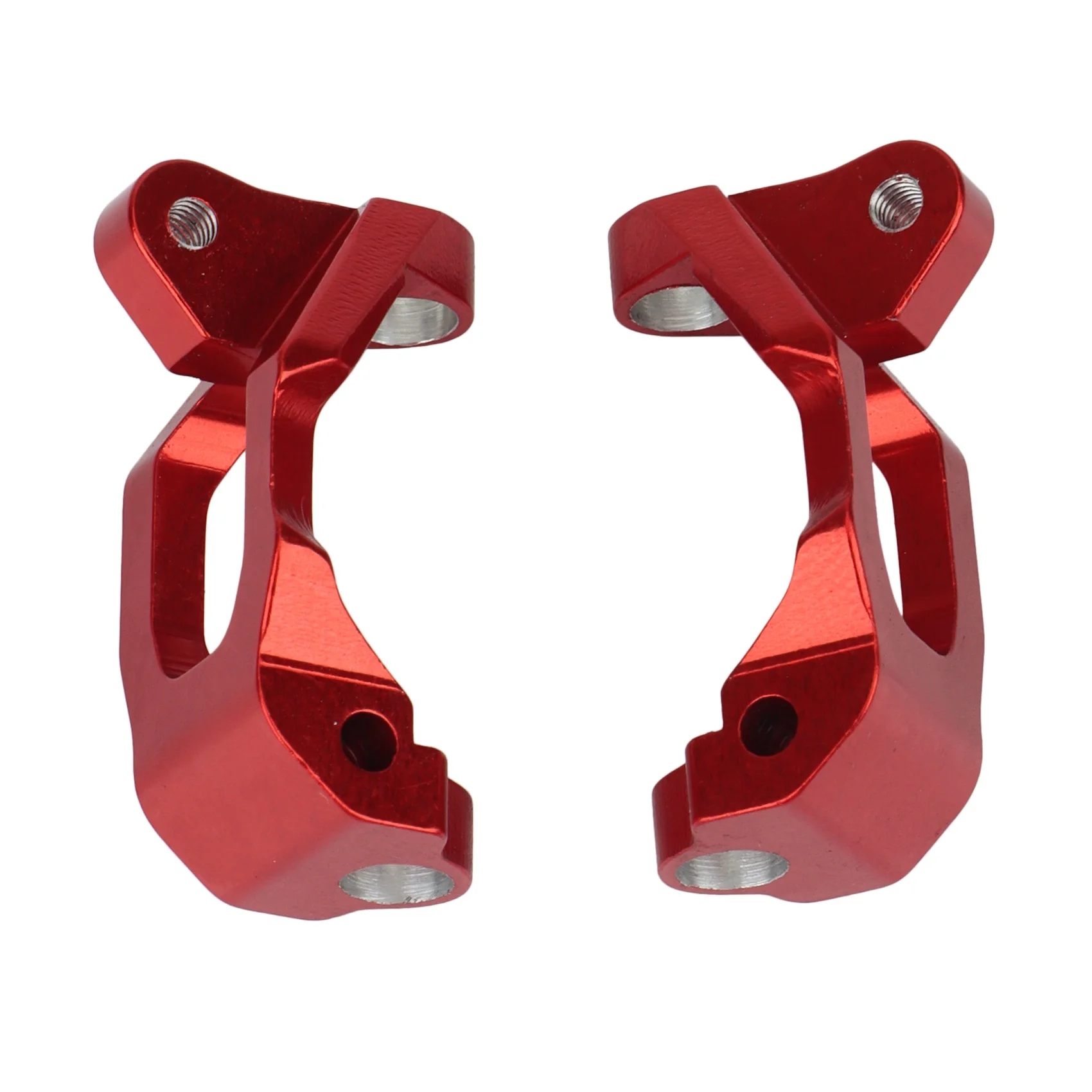 Fine Craftsmanship 2Pcs Metal Front C-Hubs Caster Block For Axial Yeti Jr. AX90052 AXI90069 1/18 RC Car Upgrade Parts,Red