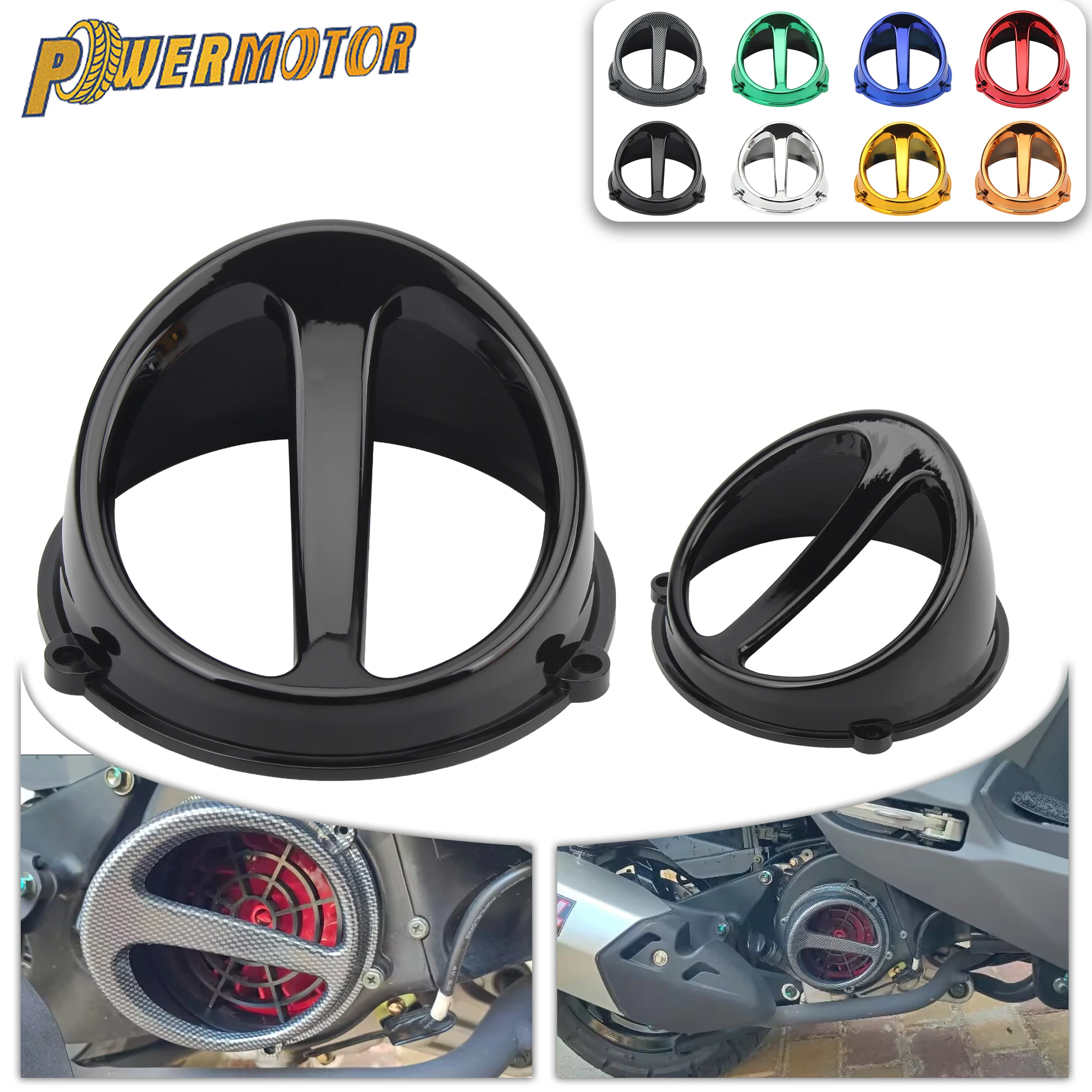 For Yamaha Motorcycle Scooter Fan Cover Engine Cooling Air Cap Mid-Frame Air Deflector Jog50 Jog90 Dio ZX Gy6 Jog 50cc 90cc