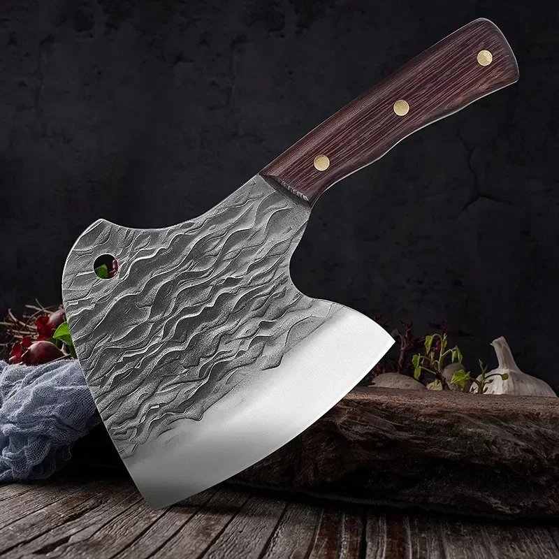 Heavy Duty Kitchen Knife Professional Butcher Cleaver Knives Stainless Steel Meat Fish Vegetables Slicing Bone Chopping Knife