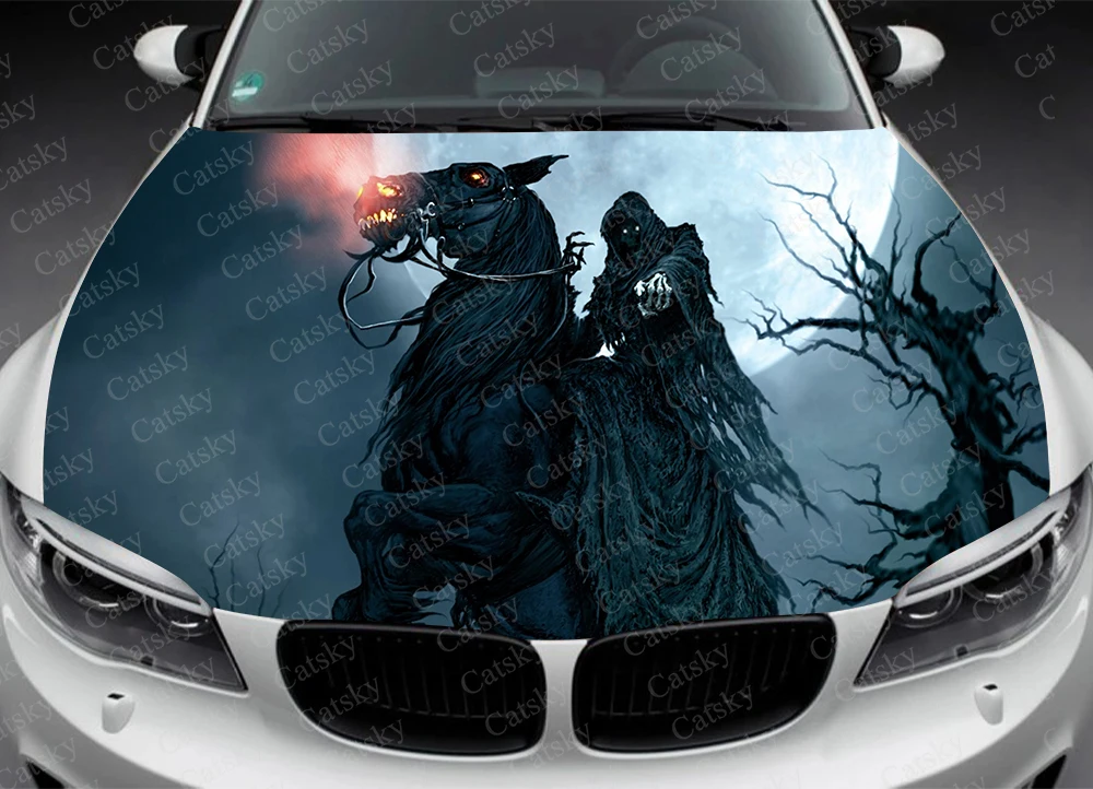 Horrible Car Decal Car Hood Wrap Decal Vinyl Sticker Full Color Graphic Fit Any Car Car Hood Wrap Decal Vinyl Stickers