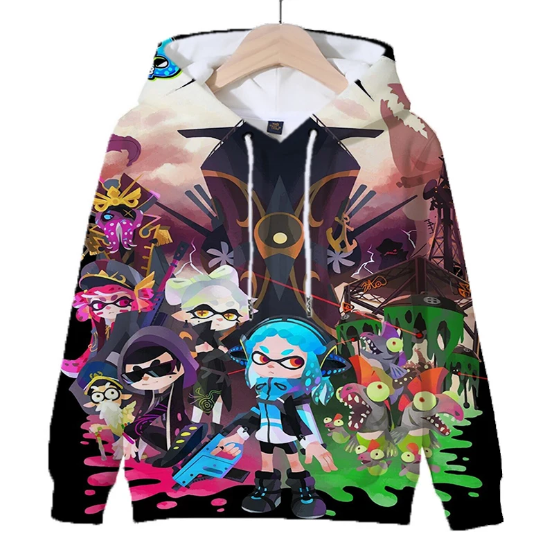 للجنسين 3D طباعة لعبة سبلاتون 3 بلوزات مقنعين للفتيان والفتيات ، الكرتون عارضة هوديي ، ملابس الاطفال ، قمم الخريف #4