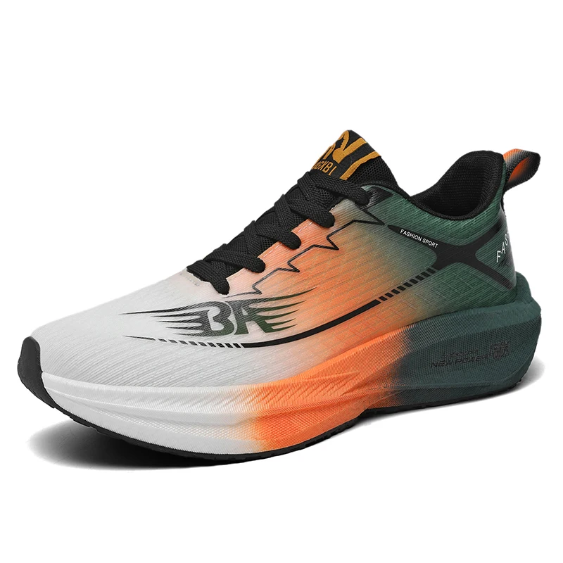 Bestseller herfstschoenen voor heren 2025 - Hardloopschoenen van ademend mesh, snelheidstraining van koolstofplaat, gedempt antislip wandelen, één
