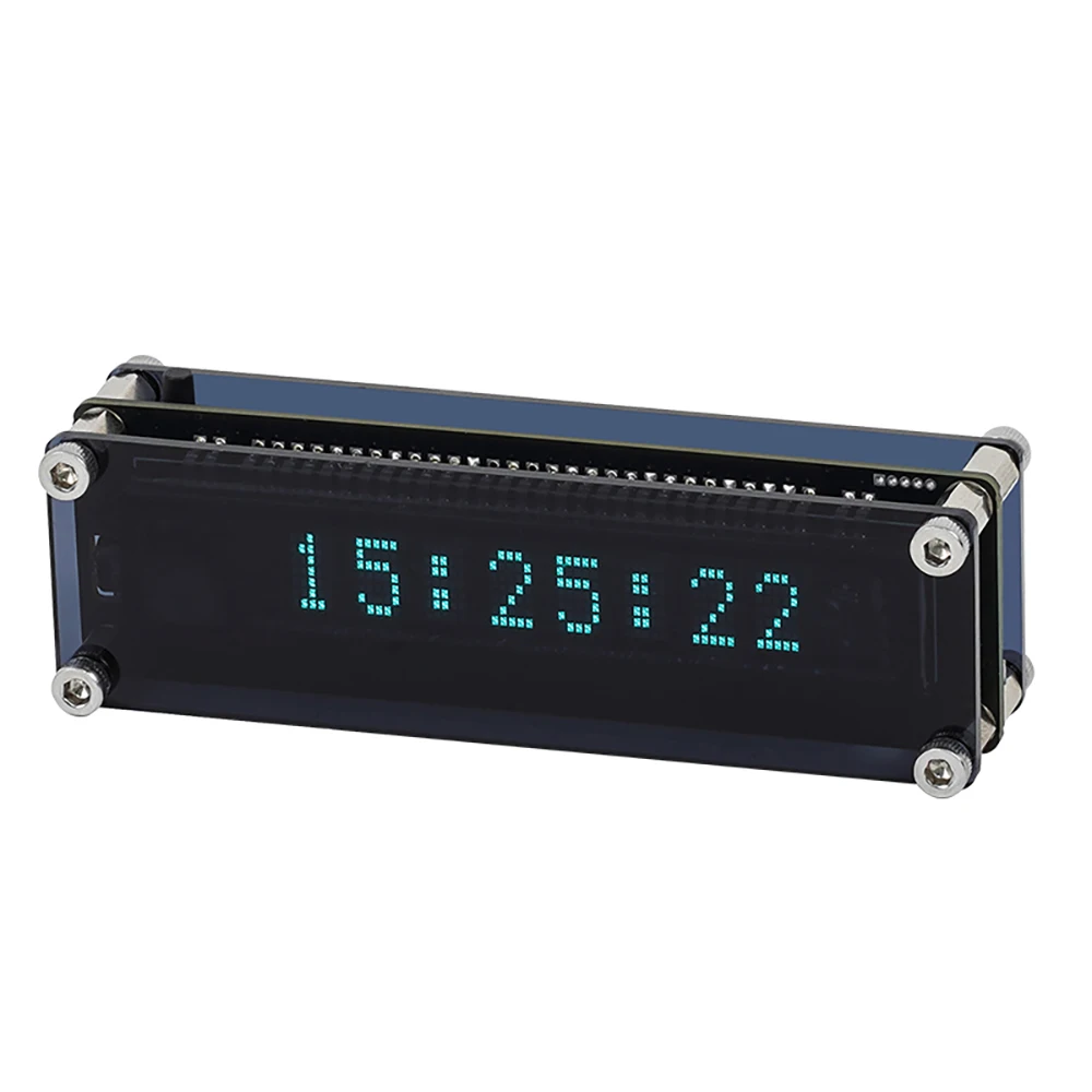 VFD Clock Vacuum Fluorescent Display Screen Clock Creative Page Turning Real-time Display WIFI Timing Automatic Calibration