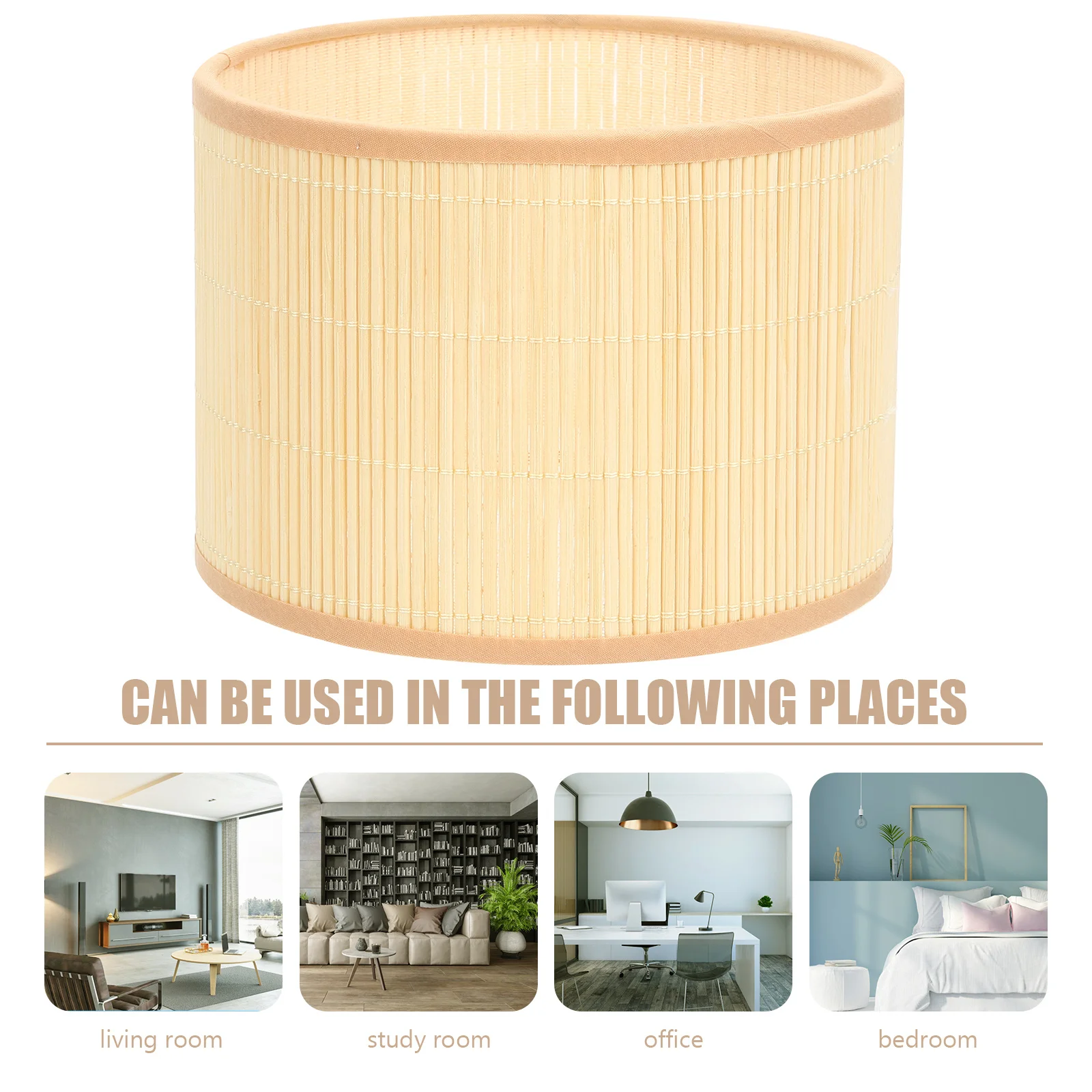 

Bamboo Lampshade Small Retro Style Compatible E27 E14 Base for Desk Wall Floor Lamps Vintage Lamp Shade Small Lampshade