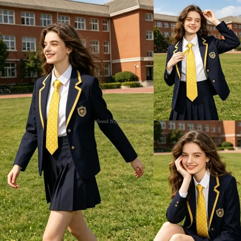 6 Colors Necktie Polyester Stripe Design for Students and Youthful Workers