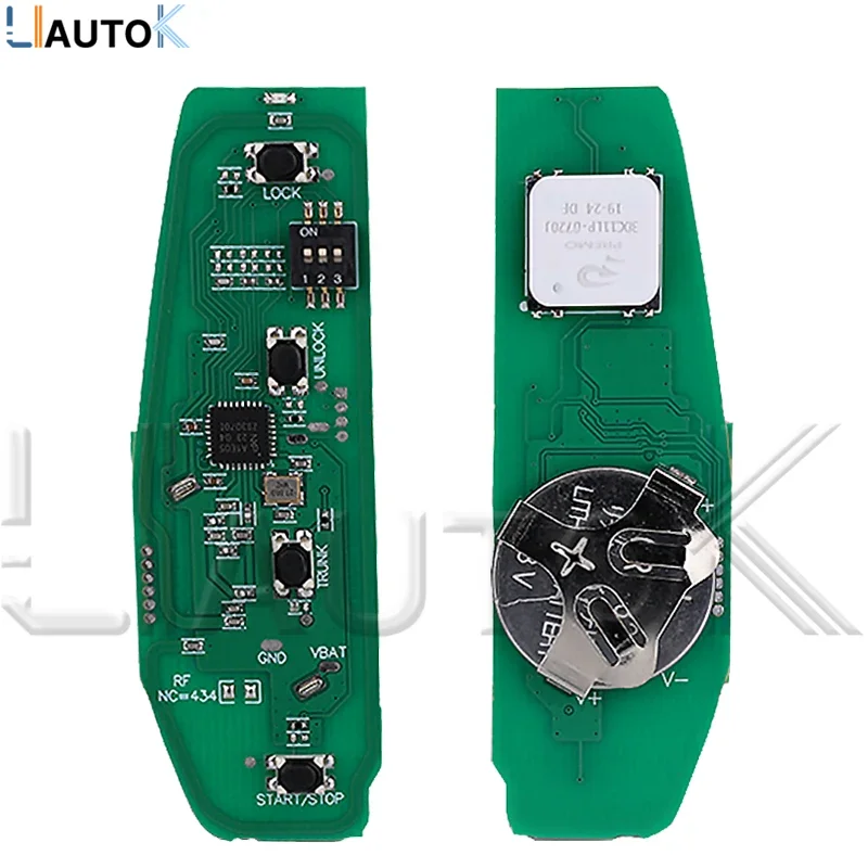 Chiave telecomando intelligente per BYD Qin PLUS DM-i Qin PLUS EV Yuan PLUS SON 433.92MHz ID46 Chip K2TF4-41A-F4AT Chiave telecomando automatica