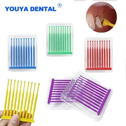 Dental Bonding Stick Disposable Micro Applicator Sticks Adhesive Tip for Porcelain Ve-neer Crown Dentisty Materials Brush