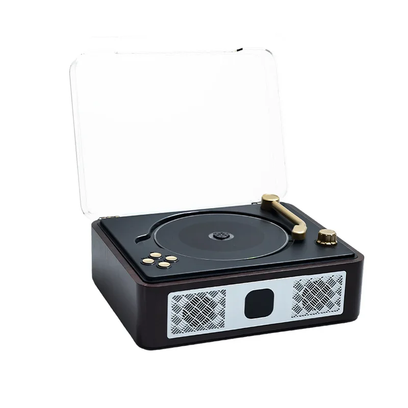 

Vintage CD Gramophone Music Album Bluetooth Speaker Player Audio CD Disc Portable Birthday Gift