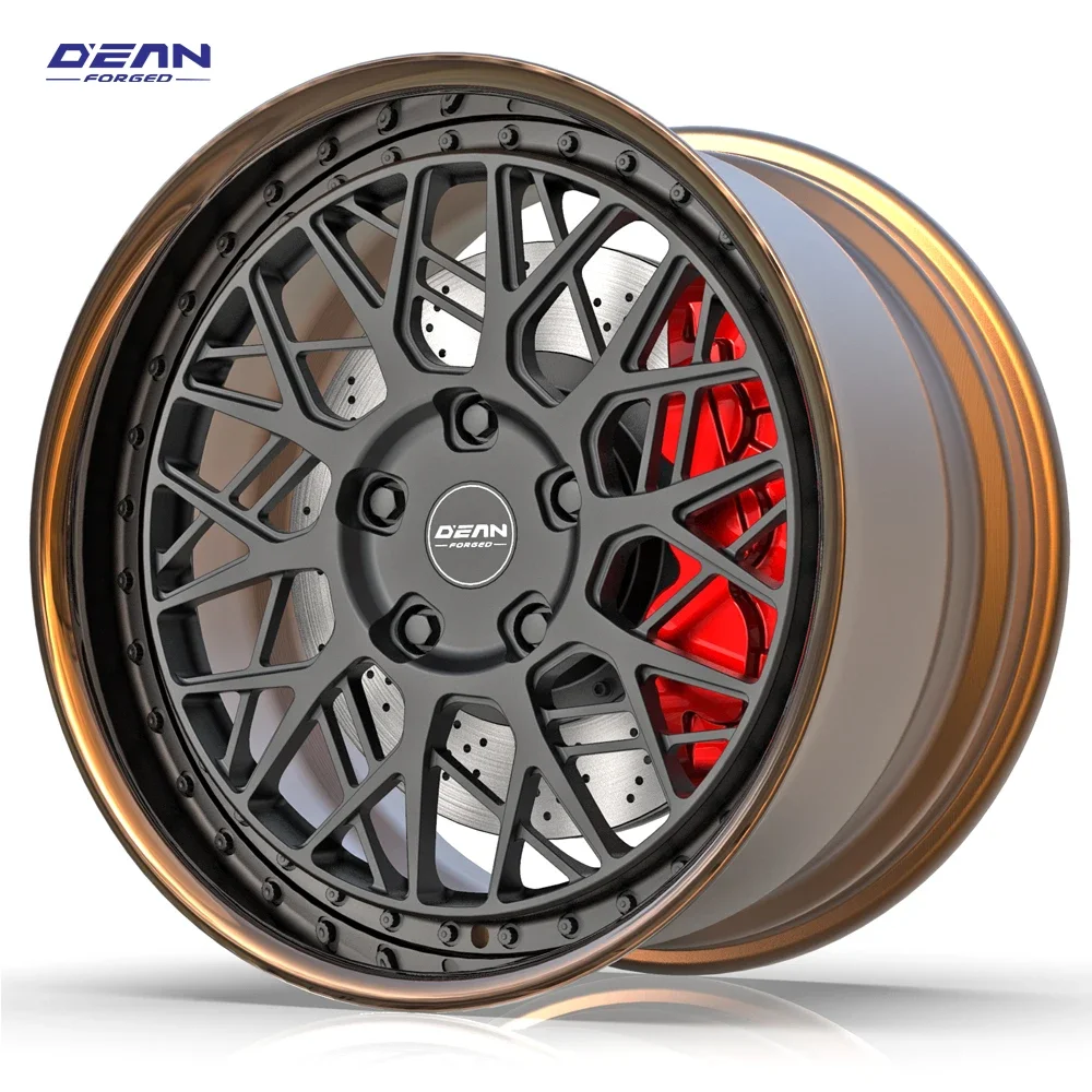 for DEAN DC004P2 matte Black custom sport rims  6061-T6 forged aluminum alloy 5x130 5x112 5x120 5x108 5x114.3  911 modification