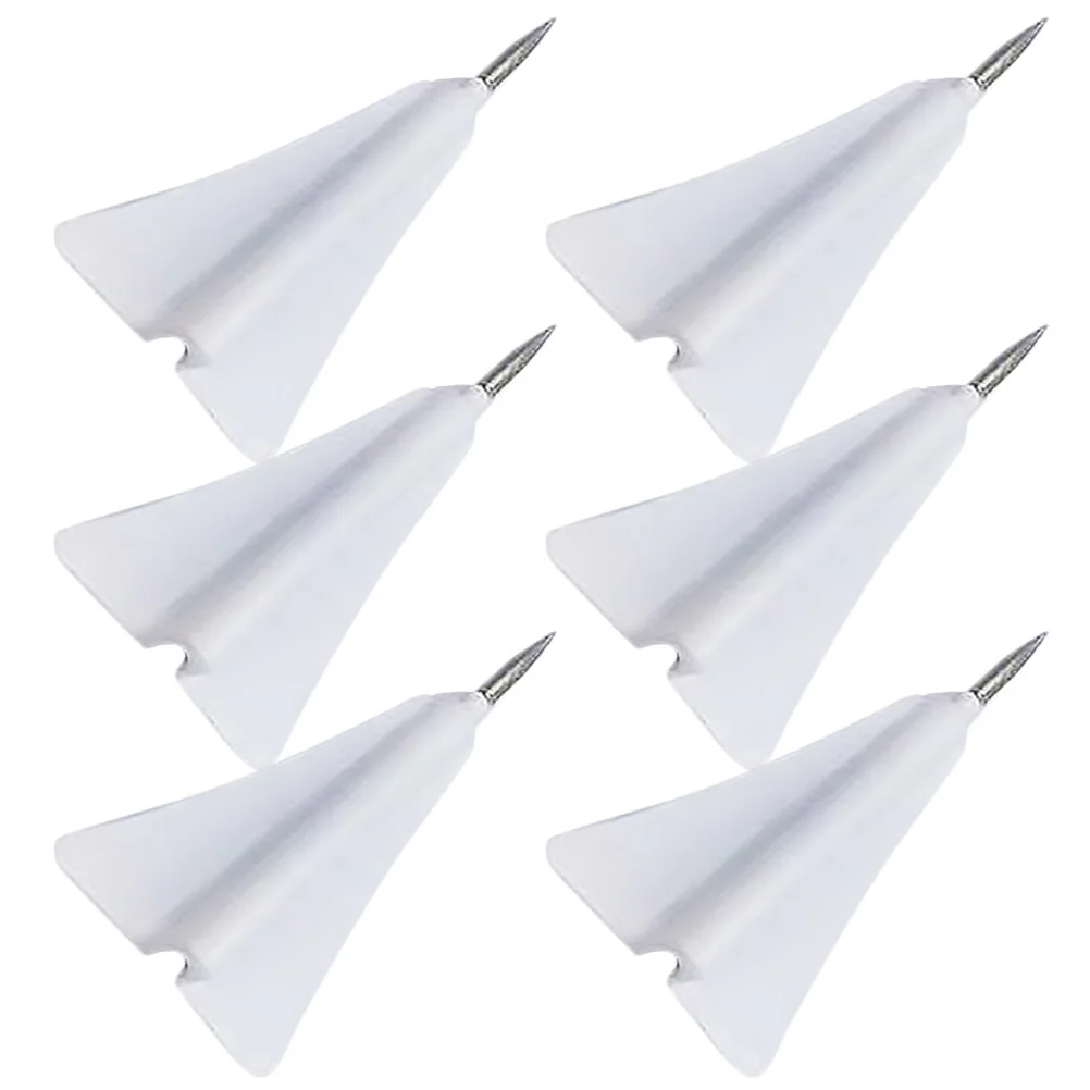 

6Pcs Stylish Paper Airplane Push Pins High-Quality Steel Tip Thumbtacks for Cork Board Daily Use Compact Home Office Supply