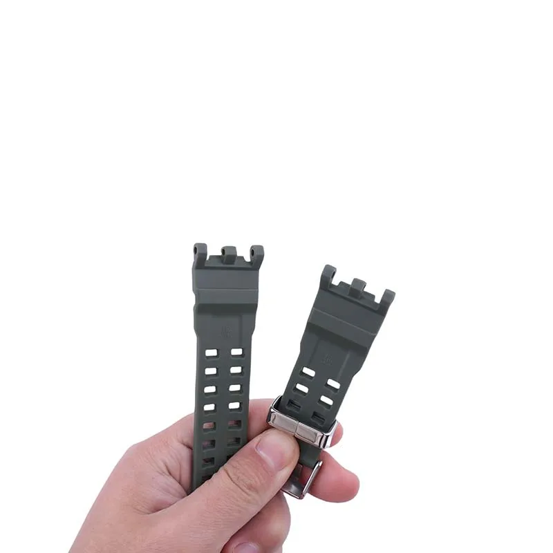 Casio 2 세대 빅 머드 킹 GWG-2000 2040 시계 스트랩 액세서리와 호환되는 수지 시계 밴드 남성과 여성 버클