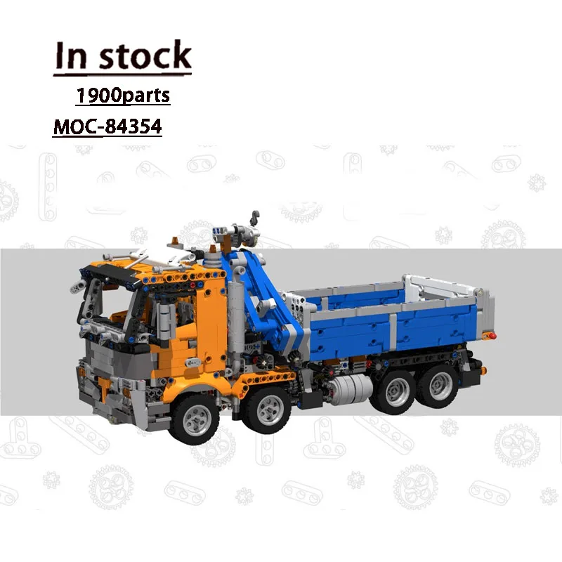 

MOC-84354 Классический новый самосвал, модель строительного блока 1900, детали, креативный строительный блок на день рождения, игрушка в подарок для мальчиков и детей