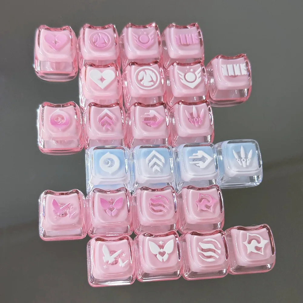 Valorant Keycaps Custom Clove Jett Sage Cute Anime Keycap Resin Transparent  Artisan Point MAO Mechanical Keyboard Accessories