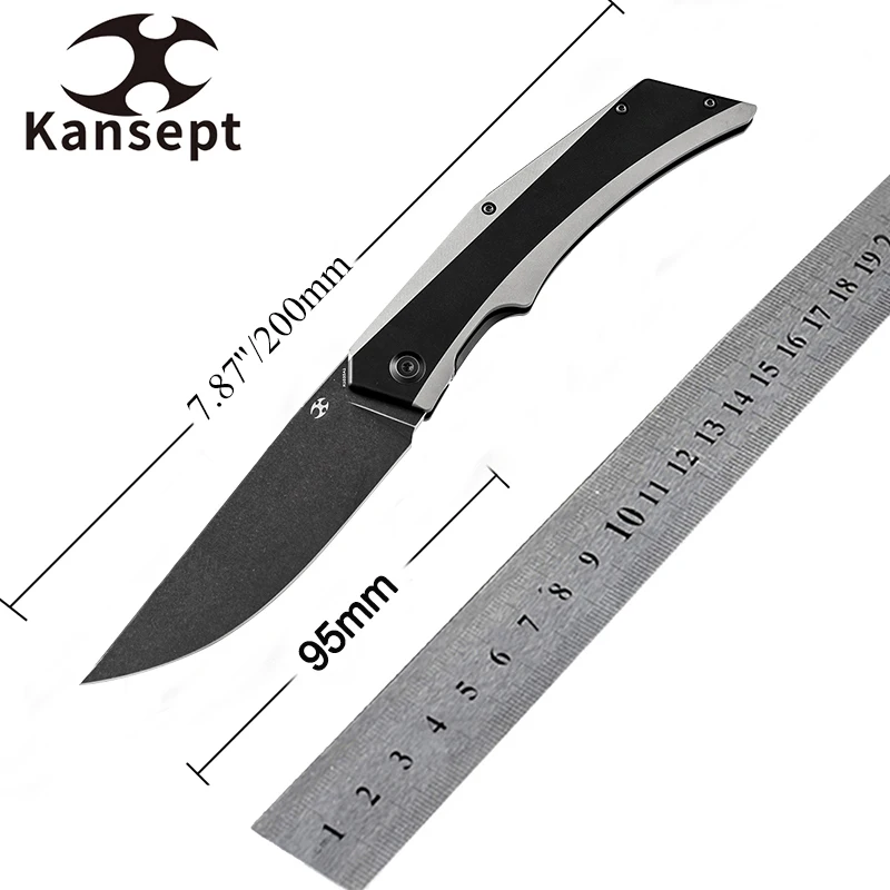 

Складной нож Kansept K1035A Naska с лезвием 3,74 дюйма из стали CPM S35VN и титановой рукоятью, для активного отдыха, кемпинга и туризма, карманный нож